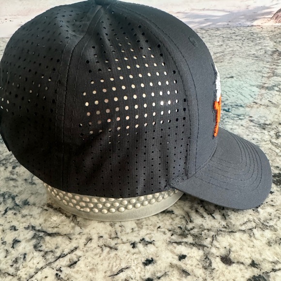 Orange Theory Embroidered Baseball Cap Hat Orange and Black Adjustable Strap - Picture 5 of 9